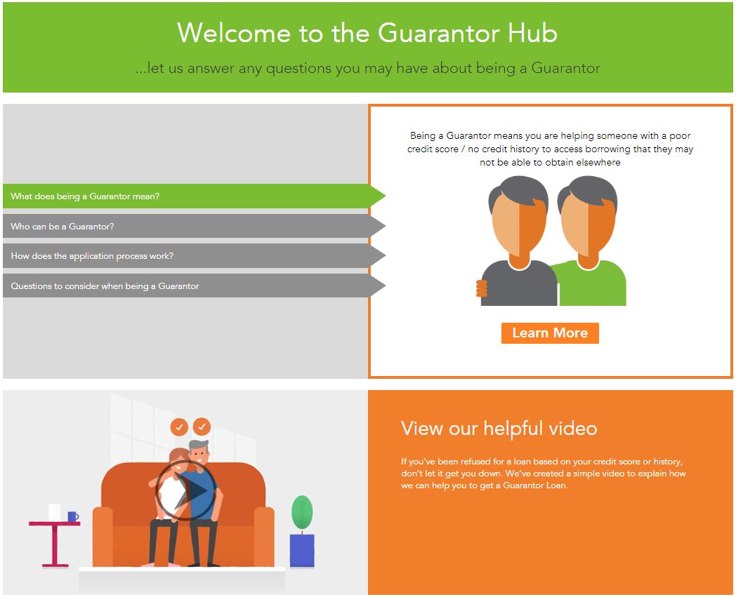 Welcome to the guarantor hub page