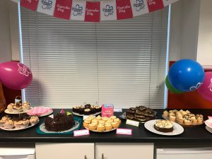 cupcakes in the table for a charity