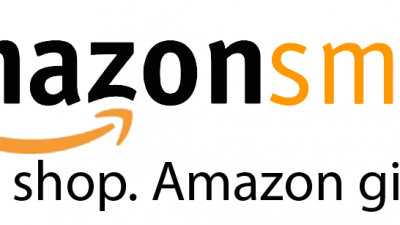 Amazon Smile in white background