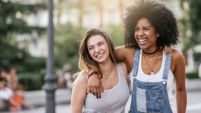 Bestfriends Laughing