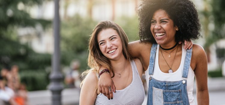 Bestfriends Laughing