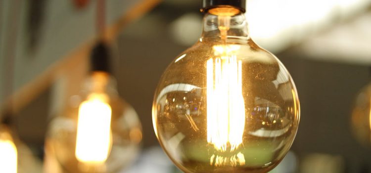 macro shot of a light bulb