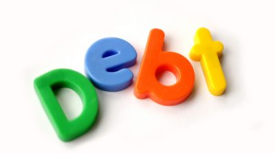 Letter Magnets - Debt